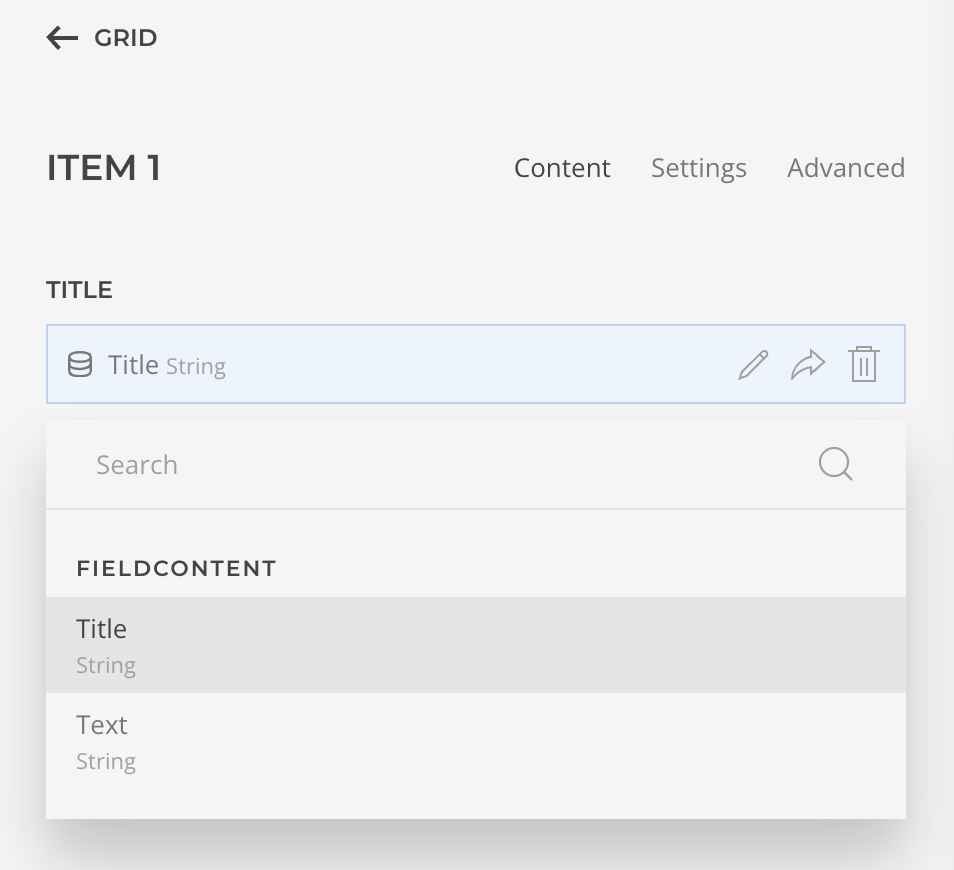 Screenshot mapping dynamic content YOOtheme